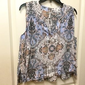 Free People chiffon tank top